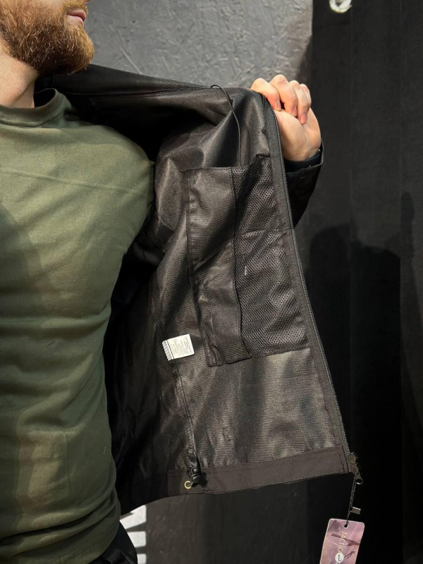 Полегшений Костюм Vanguard чорний SoftShell Без утеплення