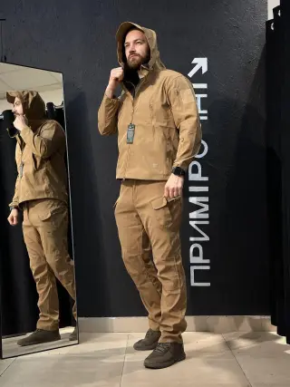 Полегшений Костюм Vanguard койот SoftShell Без утеплення