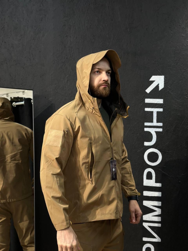 Полегшений Костюм Vanguard койот SoftShell Без утеплення