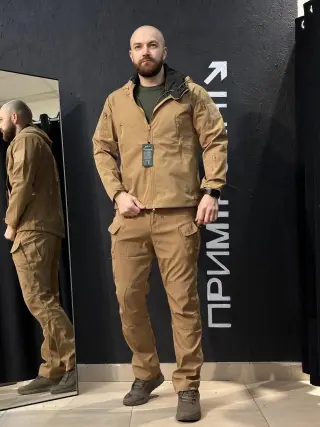 Полегшений Костюм Vanguard койот SoftShell Без утеплення