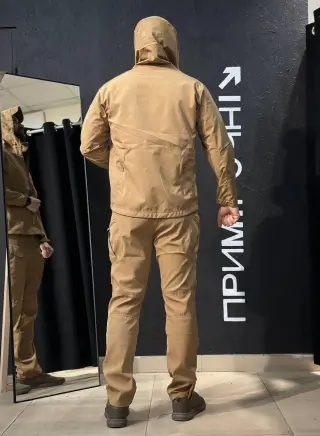 Полегшений Костюм Vanguard койот SoftShell Без утеплення