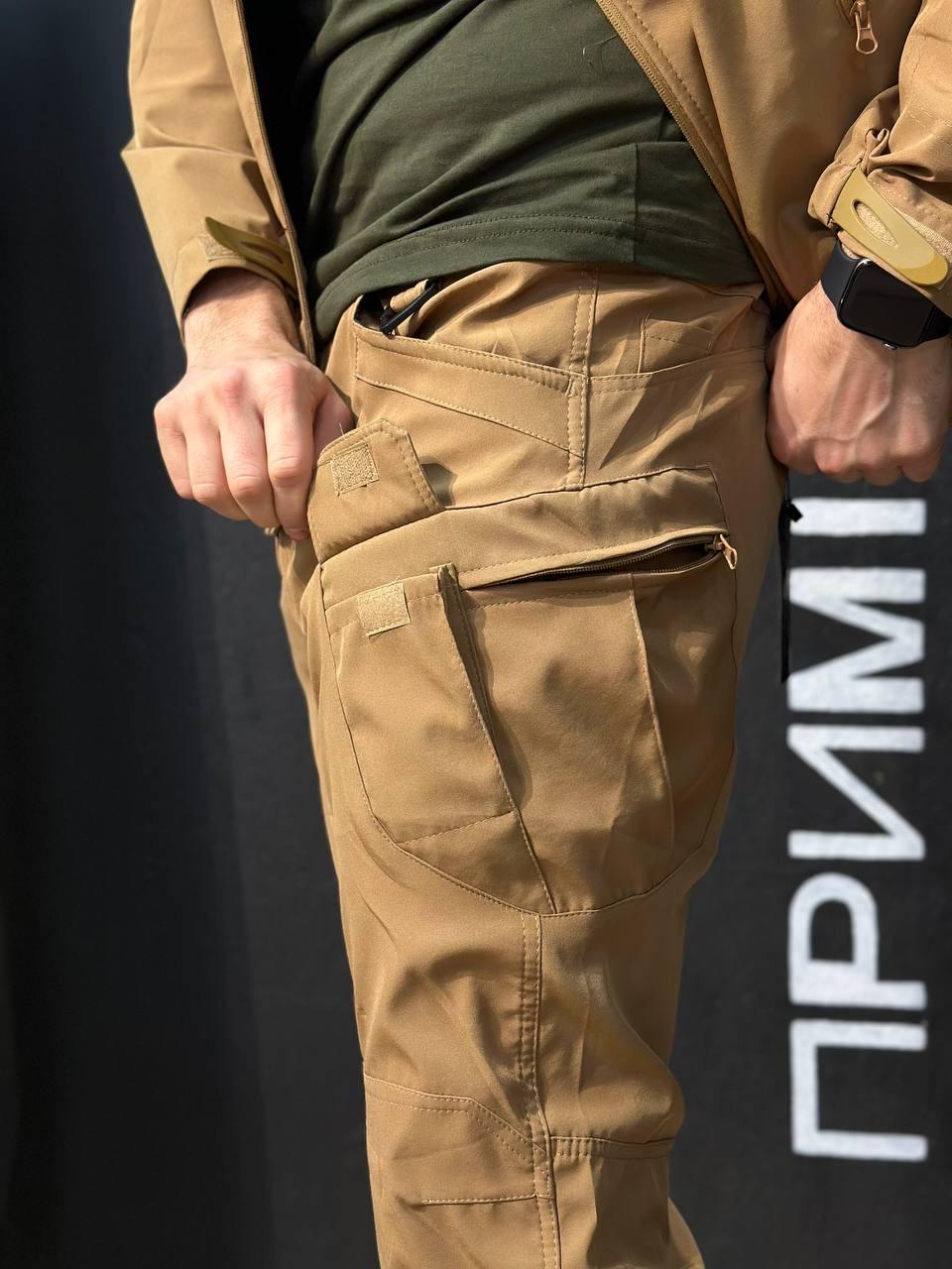 Полегшений Костюм Vanguard койот SoftShell Без утеплення