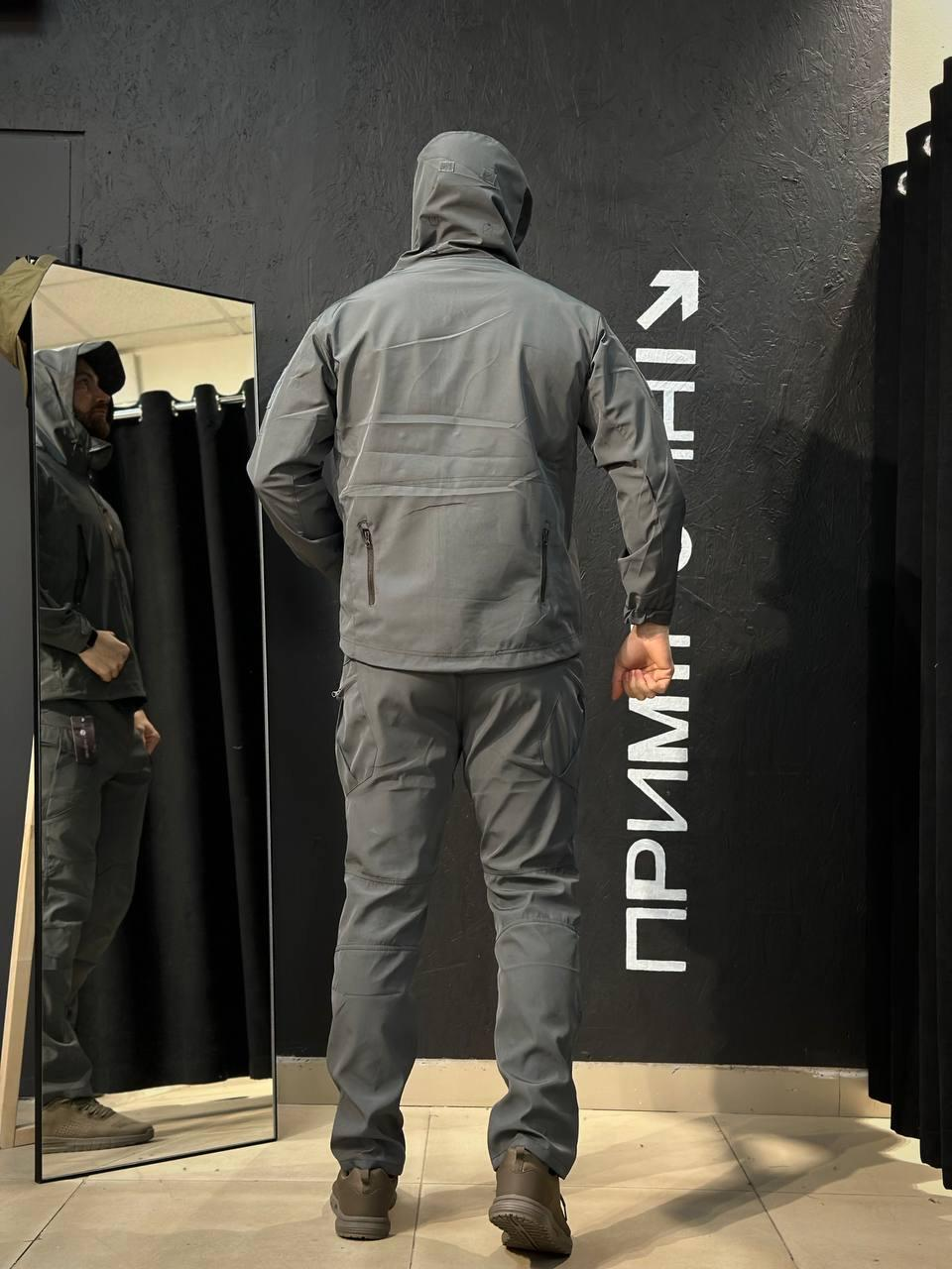 Полегшений Костюм Vanguard сірий SoftShell Без утеплення