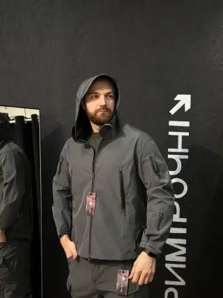 Полегшений Костюм Vanguard сірий SoftShell Без утеплення