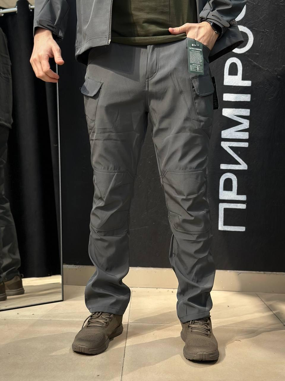 Полегшений Костюм Vanguard сірий SoftShell Без утеплення