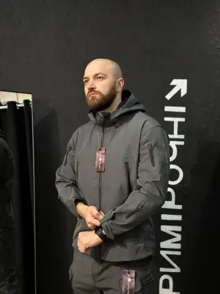 Полегшений Костюм Vanguard сірий SoftShell Без утеплення
