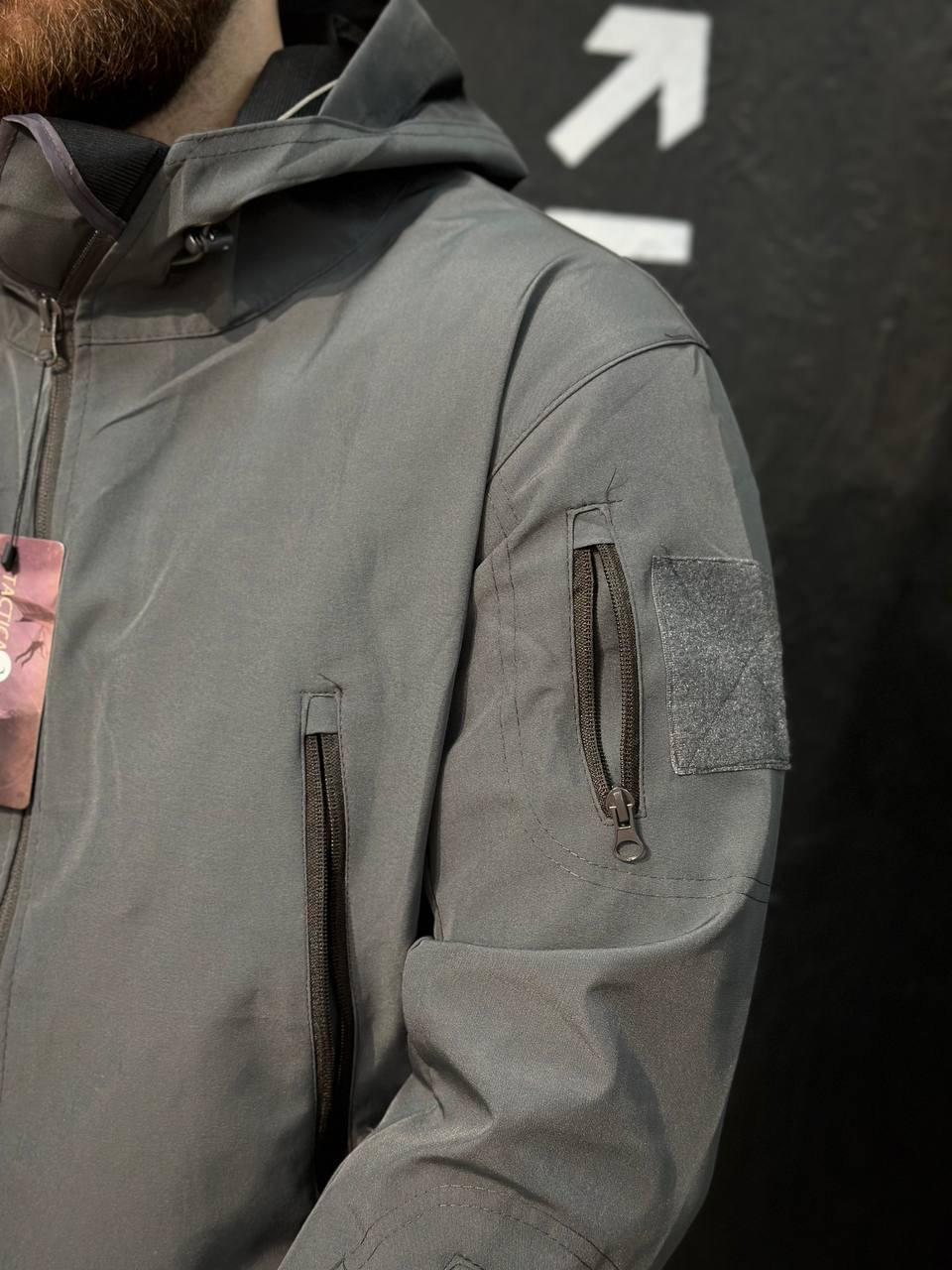 Полегшений Костюм Vanguard сірий SoftShell Без утеплення