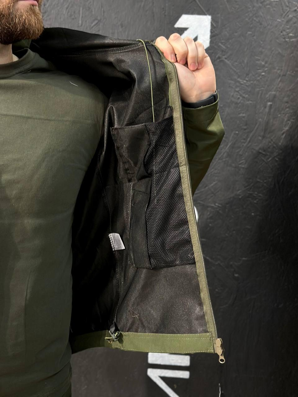 Полегшений Костюм Vanguard Олива SoftShell Без утеплення