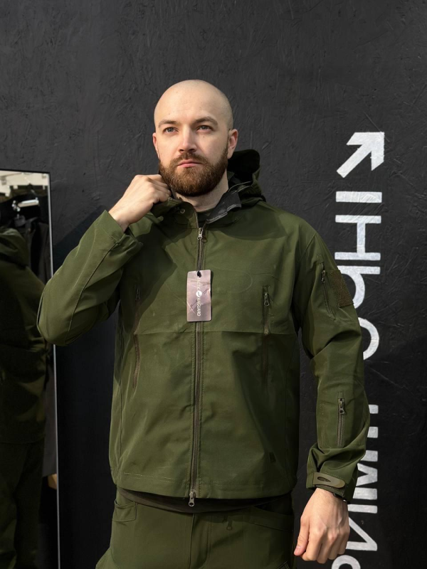 Полегшений Костюм Vanguard Олива SoftShell Без утеплення