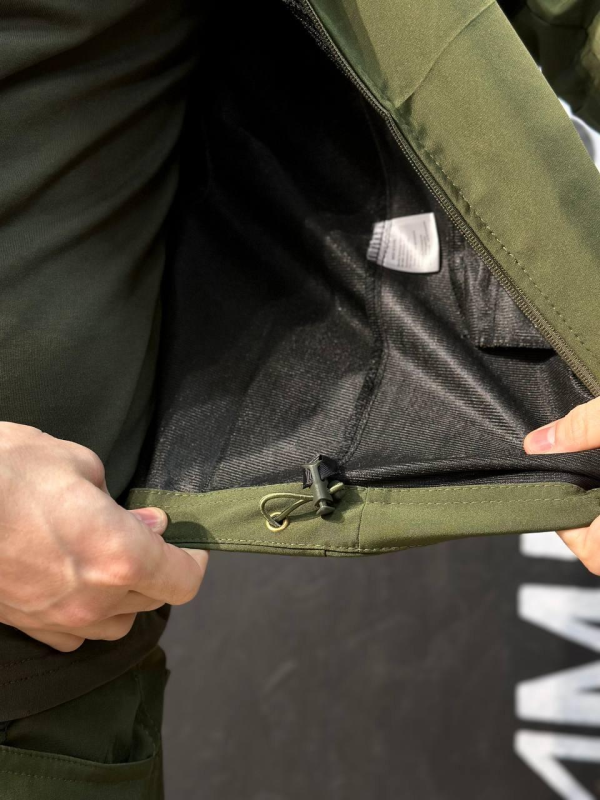 Полегшений Костюм Vanguard Олива SoftShell Без утеплення