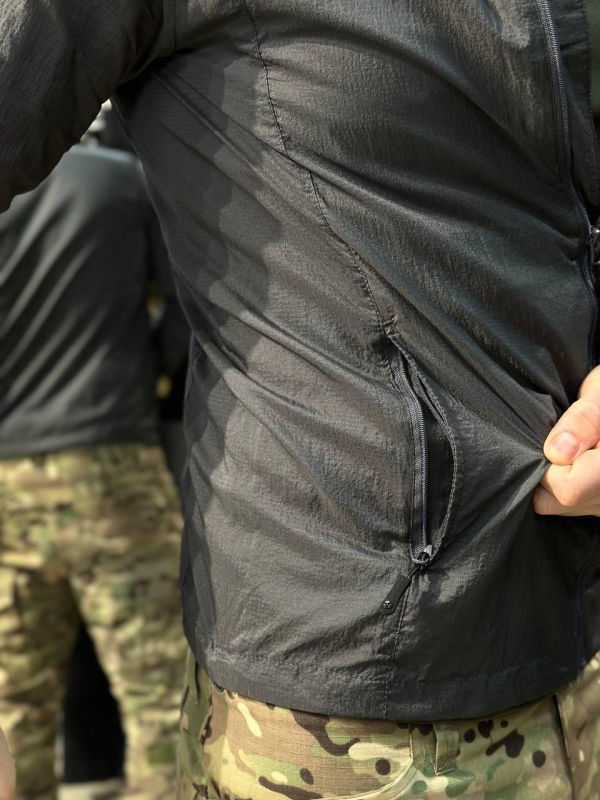 Ультра легка Тактична куртка Сіра Attam Магніт 🧲