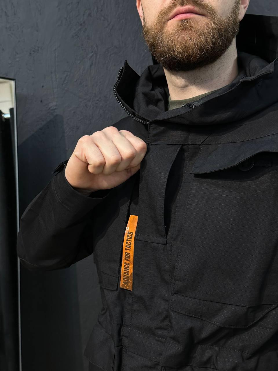 Тактична Військова куртка Чорний Tactical Series 5.0 Black