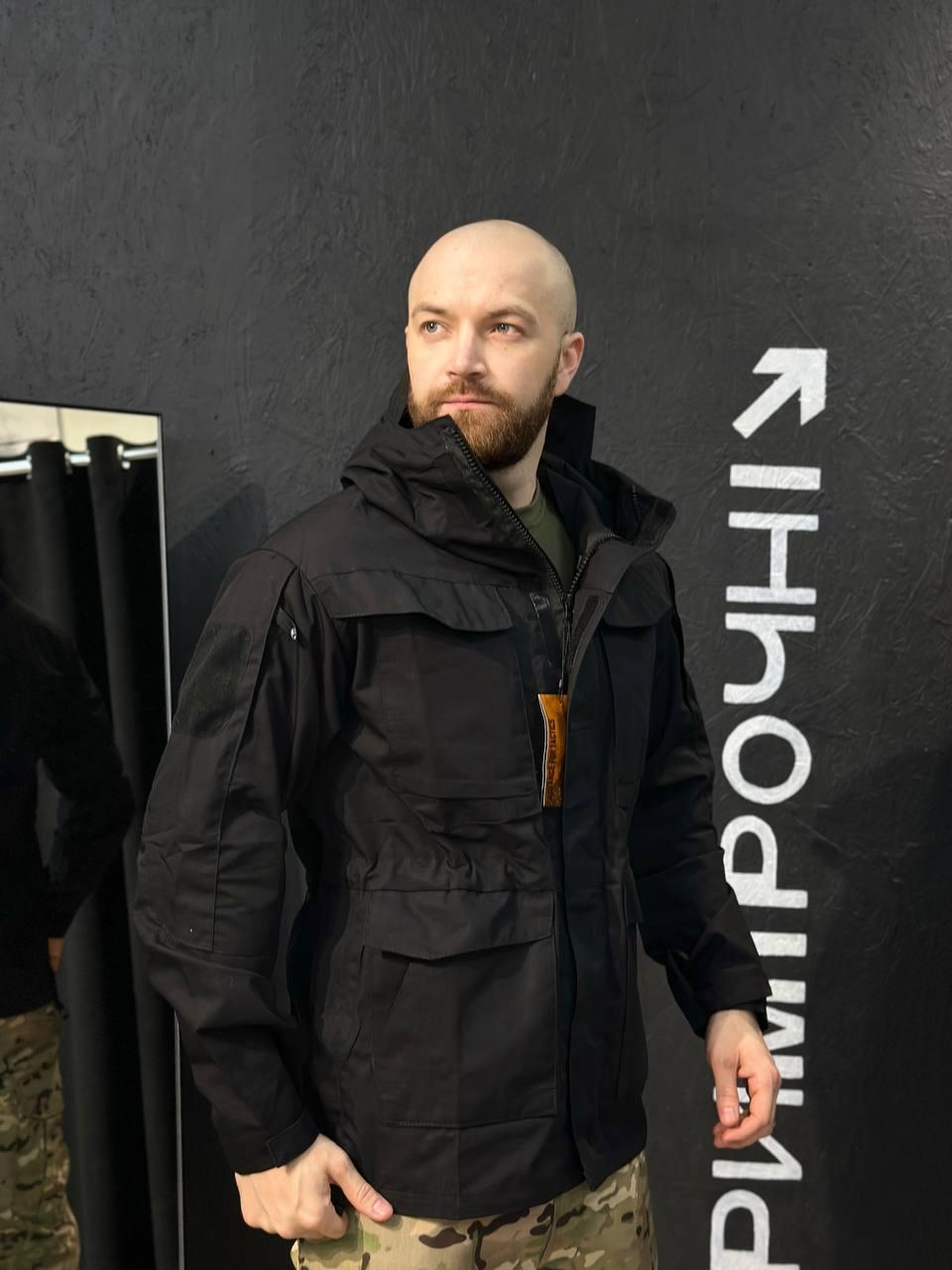 Тактична Військова куртка Чорний Tactical Series 5.0 Black