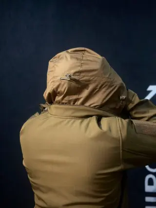 Тактична Куркта койот Soft Shell Patriot 2.0 Coyote Прихований Капюшон