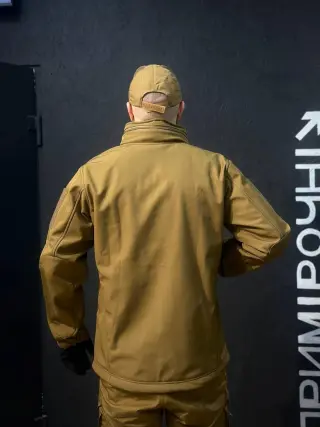 Тактична Куркта койот Soft Shell Patriot 2.0 Coyote Прихований Капюшон