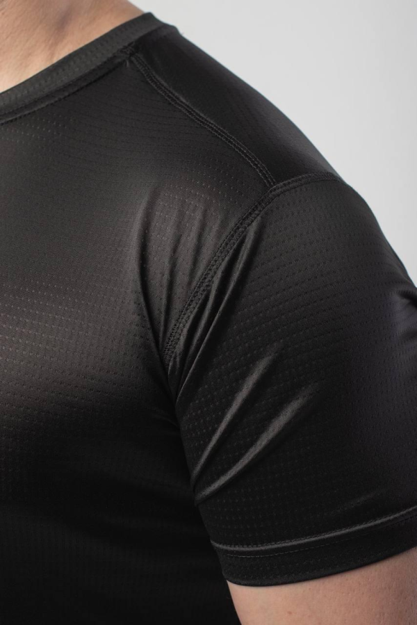 Футболка джерсі сітка Чорна Military Black