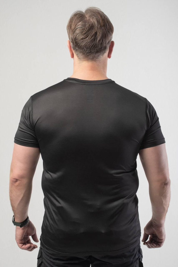Футболка джерсі сітка Чорна Military Black