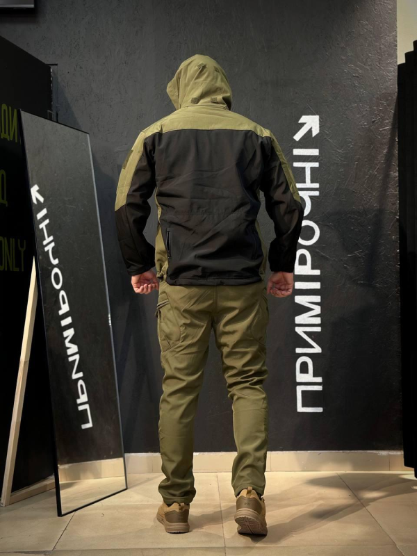 Штани Олива Soft Shell софтшел на флісі