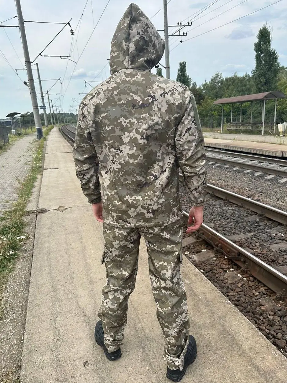 Костюм піксель софтшел демісезон