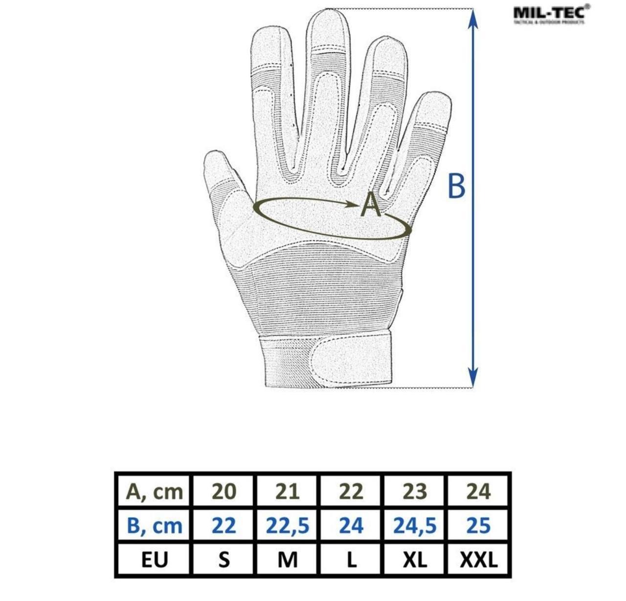 Рукавиці сенсорні MIL-TEC Combat Touch Чорні - Фото 5