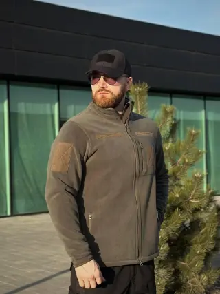 Військова Кофта Сіра Polartec 340 RMilitary+