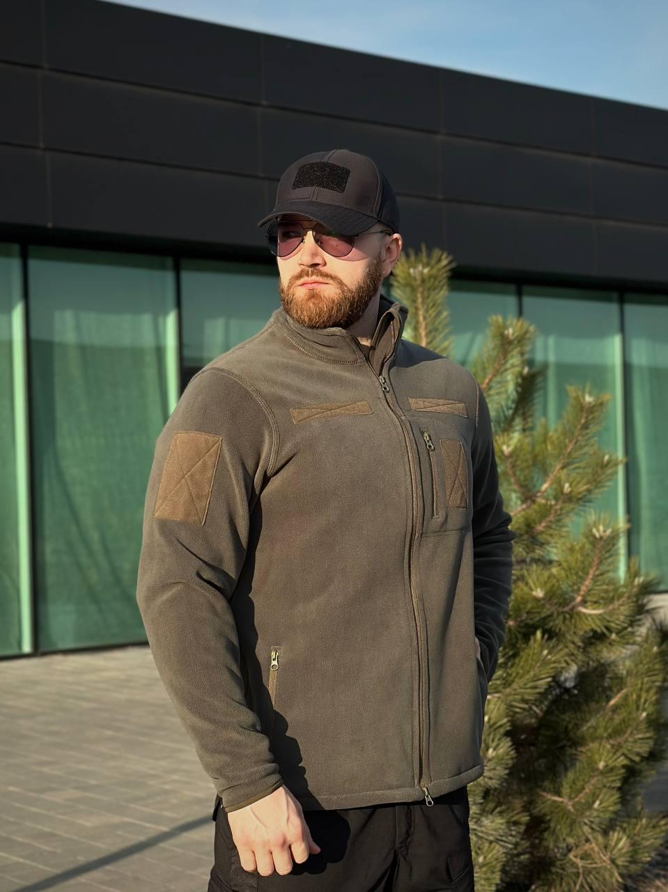 Військова Кофта Сіра Polartec 340 RMilitary+
