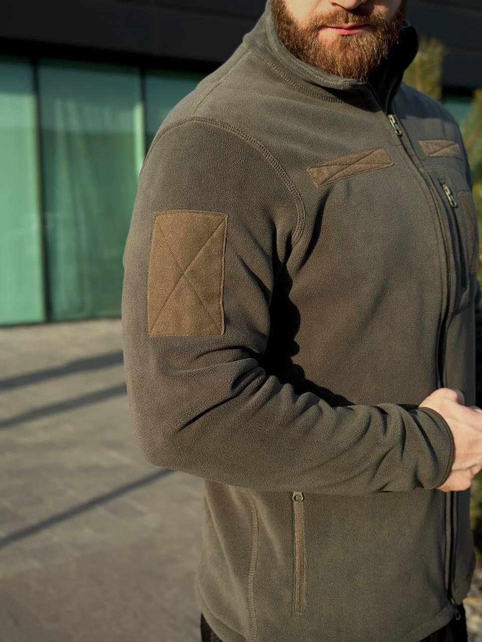 Військова Кофта Сіра Polartec 340 RMilitary+