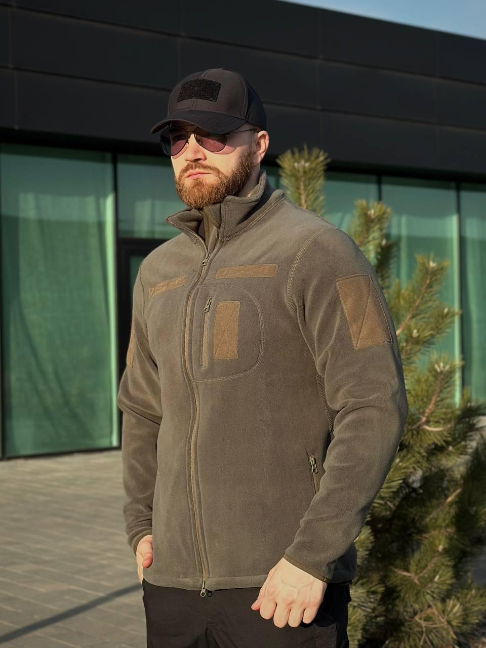 Військова Кофта Сіра Polartec 340 RMilitary+