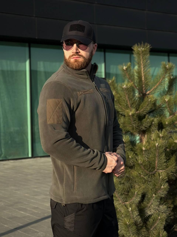 Військова Кофта Сіра Polartec 340 RMilitary+