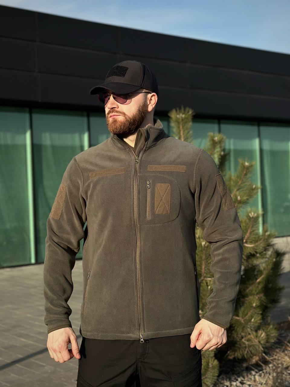 Військова Кофта Сіра Polartec 340 RMilitary+