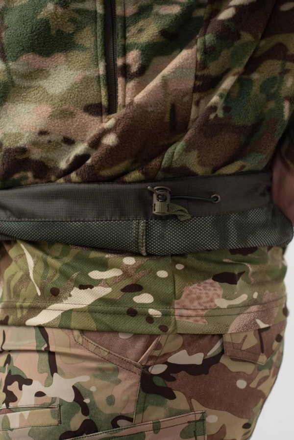 Тактична Куртка мультикам мікрофліс з Капюшоном Military MTP