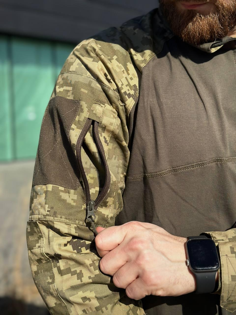 Військовий Комплект DE LUX Піксель TWILL 3 в 1 mm14 Убакс + Штани + Легка Куртка Military