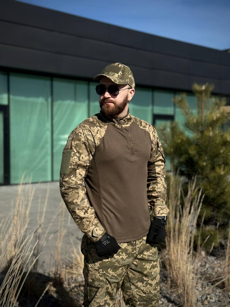 Комплект 3 в 1 Тактичний статутний костюм+ Убакс CoolPass ЗСУ Піксель мм14 Military + Полегшена парка Піксель