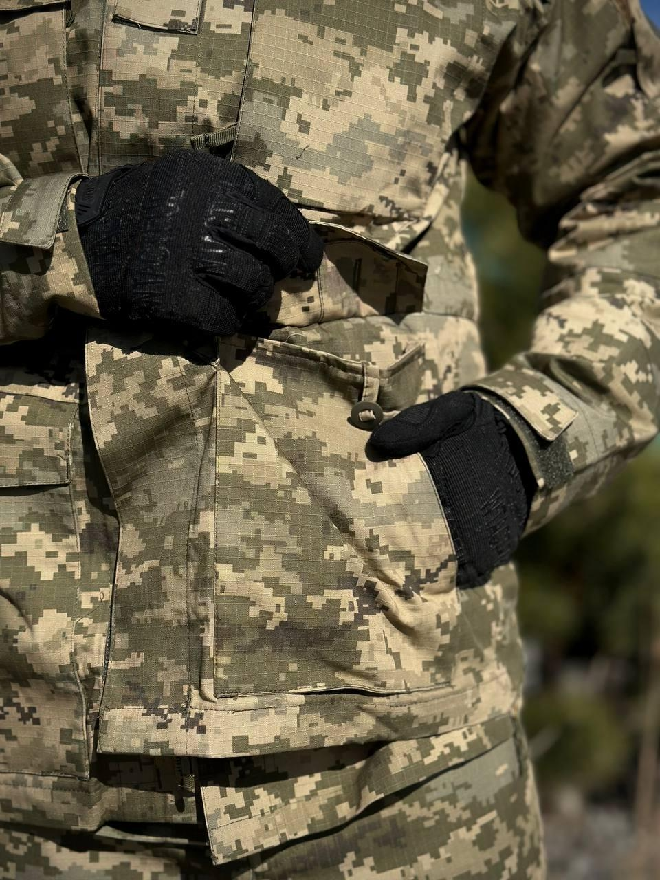 Комплект 3 в 1 Тактичний статутний костюм+ Убакс CoolPass ЗСУ Піксель мм14 Military + Полегшена парка Піксель