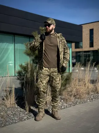 Комплект 2 в 1 Тактичний статутний костюм+ Убакс CoolPass ЗСУ Піксель мм14 Military