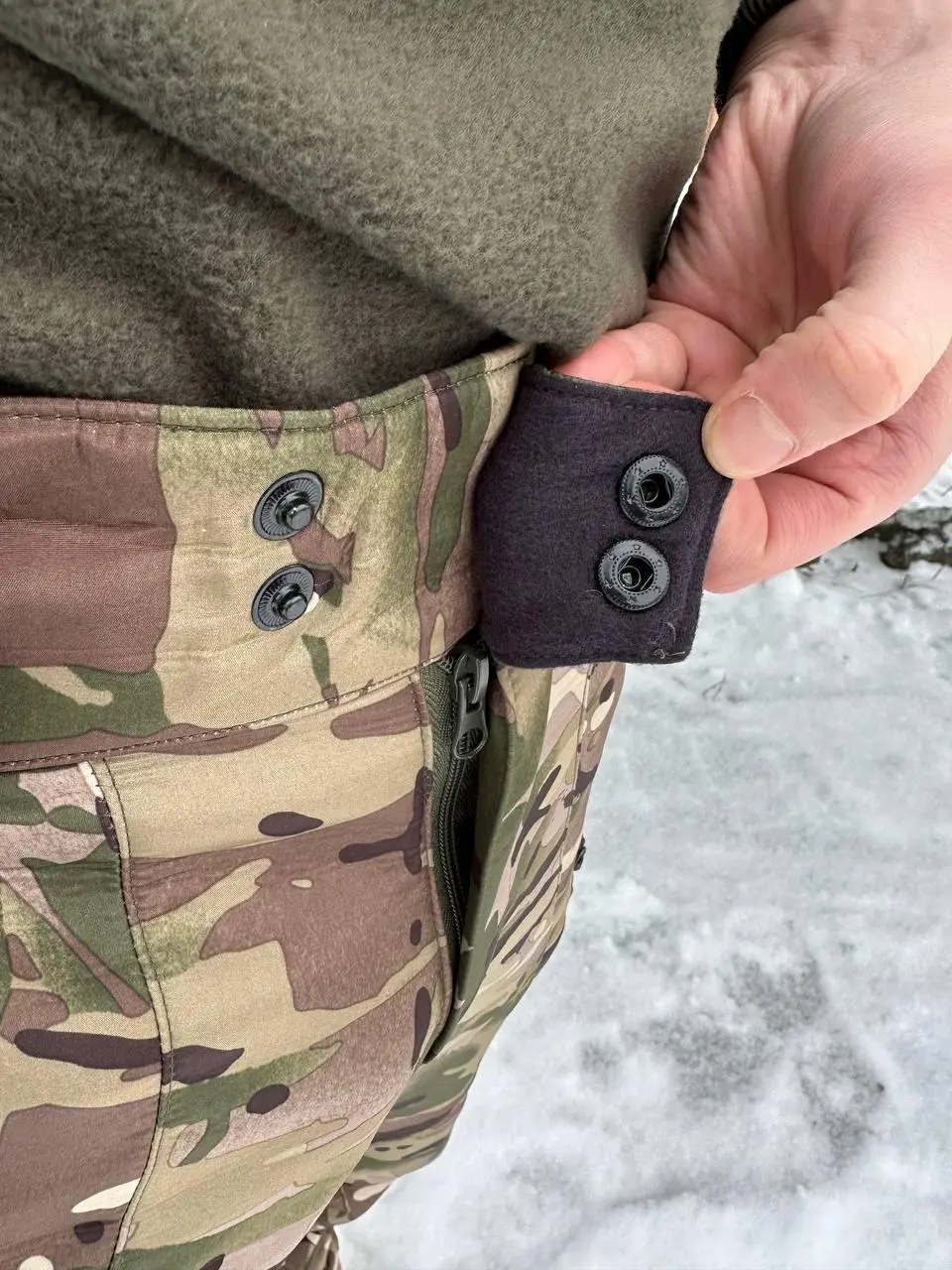 Штани мультикам дюспо на флісі