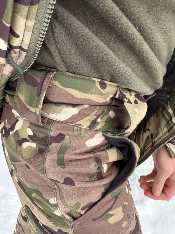 Штани мультикам дюспо на флісі