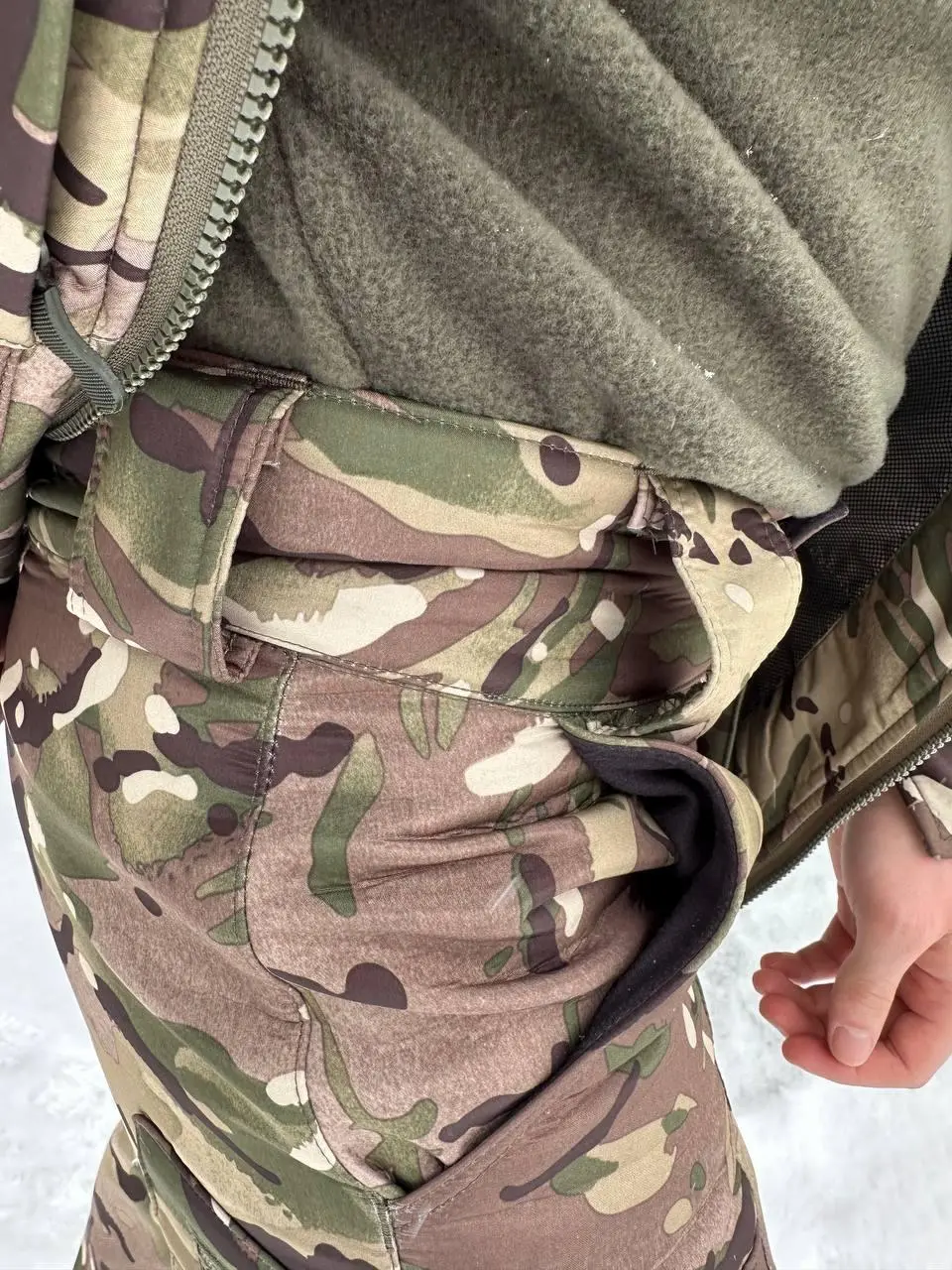 Штани мультикам дюспо на флісі