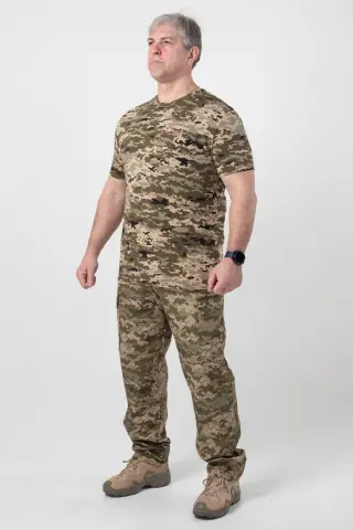 Комплект Військовий 2 в 1 Польовий Піксель Military mm14 Штани+Футболка