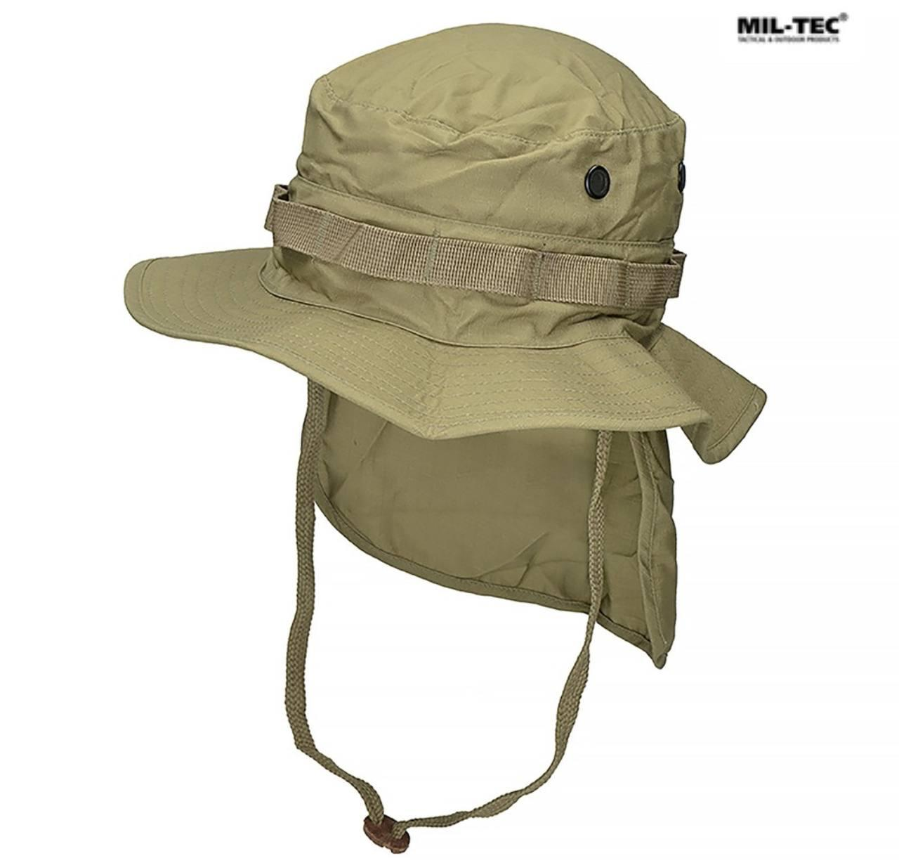 Панама з захистом шиї MIL-TEC British Boonie Ріп-Стоп Койот