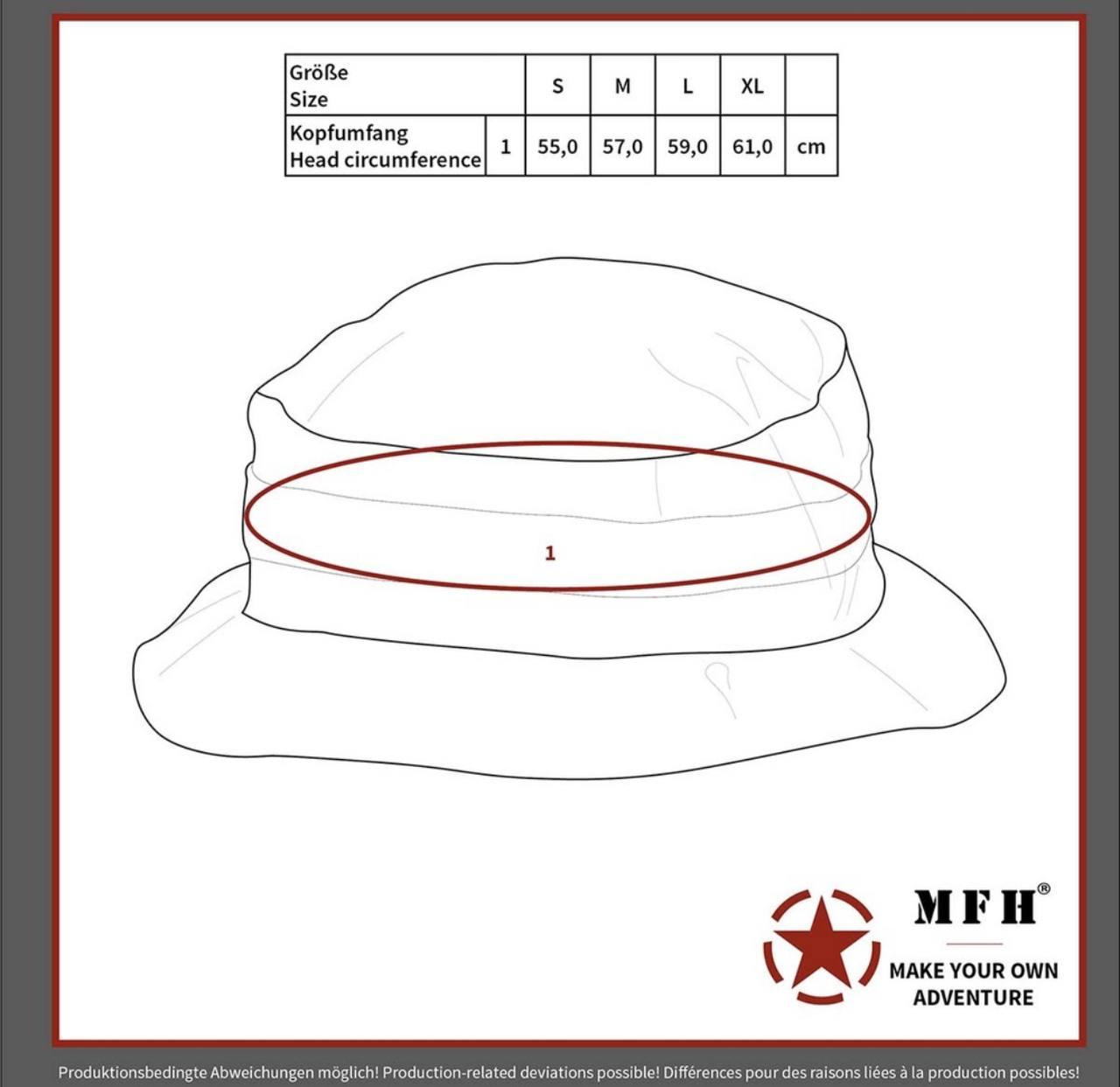 Панама GB Bush Hat, chin strap, SF Boonie, Rip Stop - Фото 2
