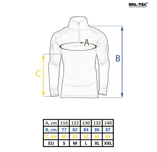 Сорочка бойова MIL-TEC Combat Shirt Chimera Olive