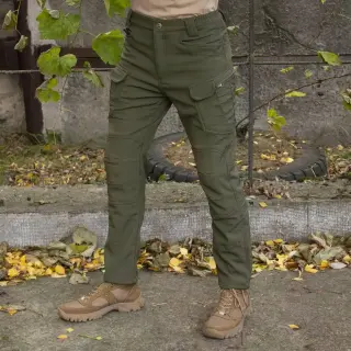 Штани утеплені на флісі Софт Шел Soft Shell олива