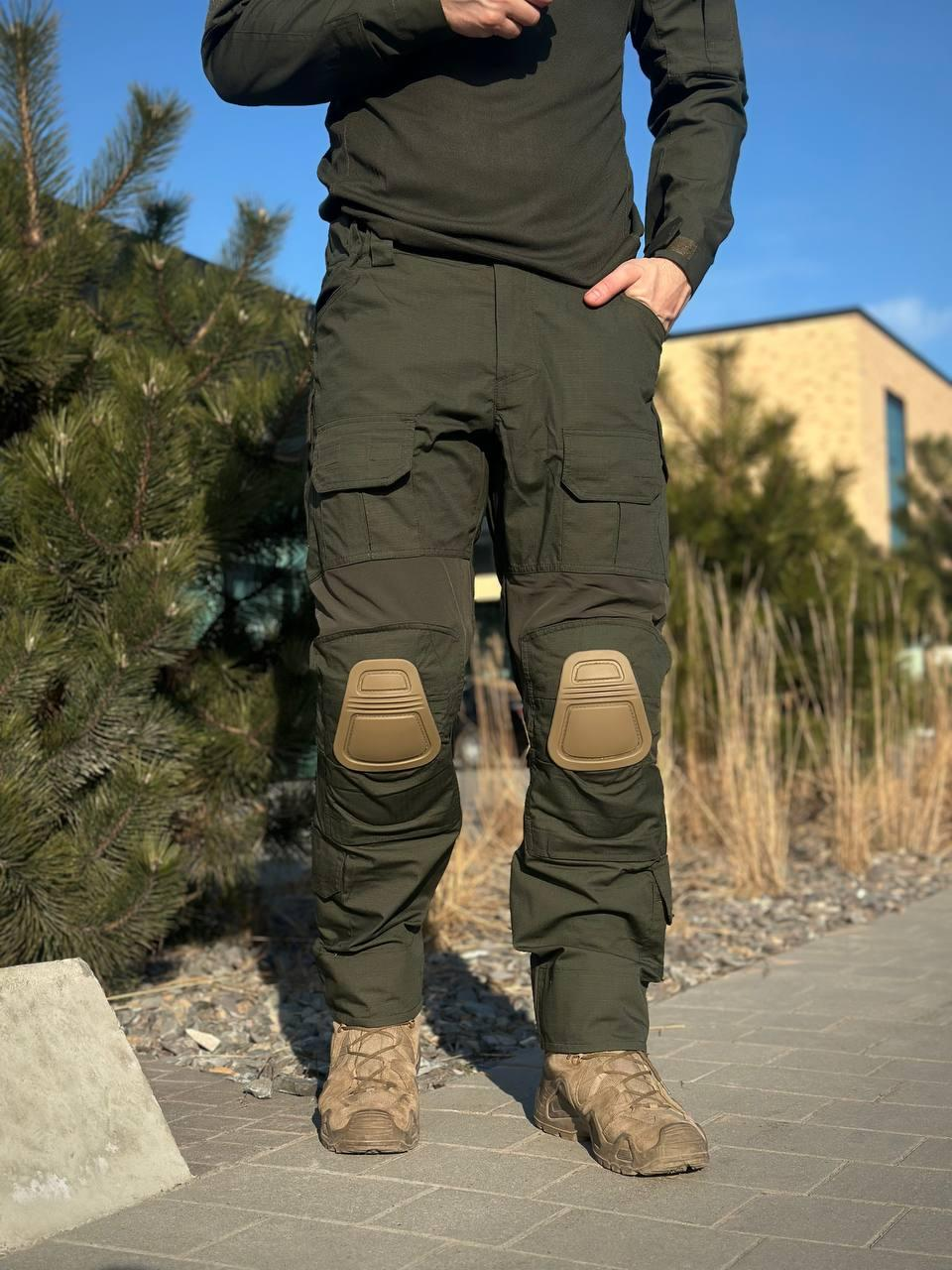 Комплект 2 в 1 Убакс+Штани G3 з Наколінниками Олива Olive