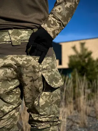 Військовий комплект піксель 2 в 1 Убакс + Штани з Наколінниками G3 mm14 Military