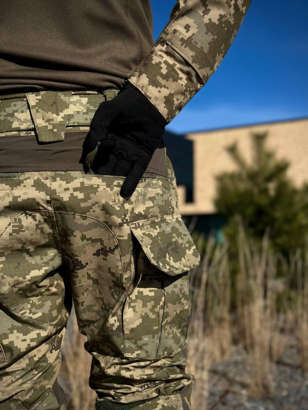 Військовий комплект піксель 2 в 1 Убакс + Штани з Наколінниками G3 mm14 Military