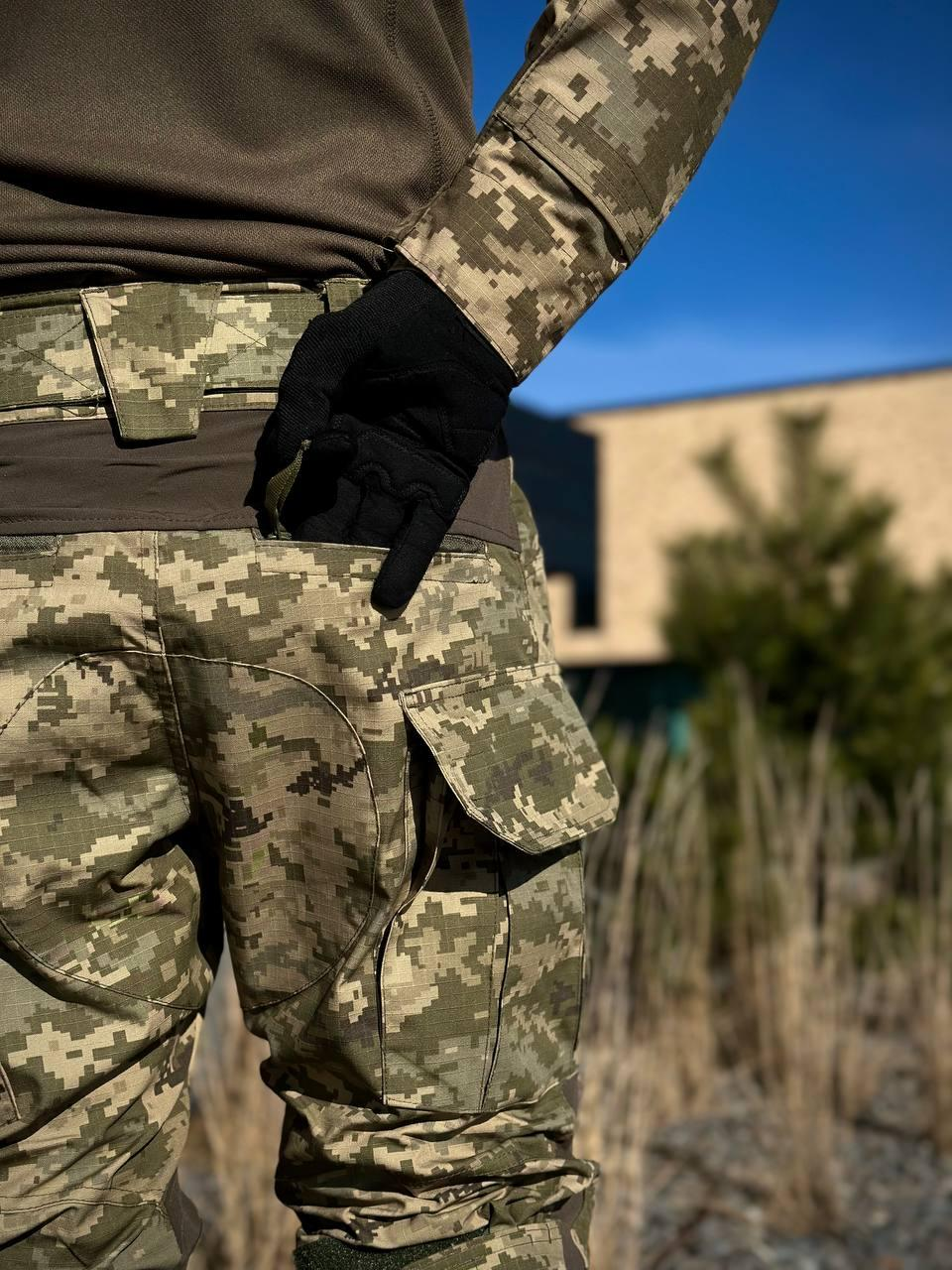 Військовий комплект піксель 2 в 1 Убакс + Штани з Наколінниками G3 mm14 Military