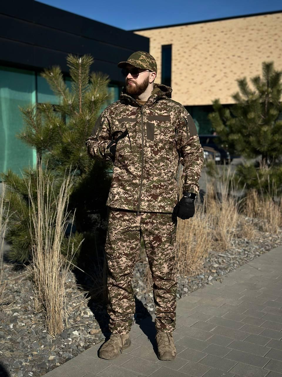 Утеплені Військові штани Soft Shell Military хижак