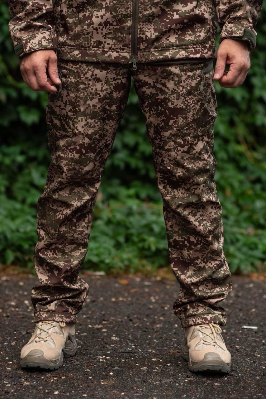 Утеплені Військові штани Soft Shell Military хижак