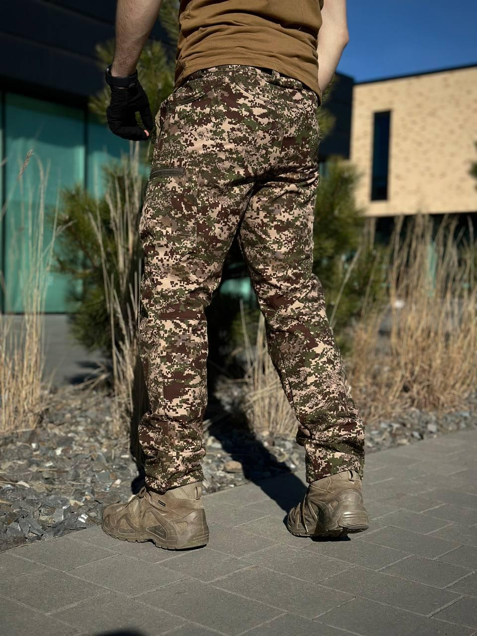 Утеплені Військові штани Soft Shell Military хижак